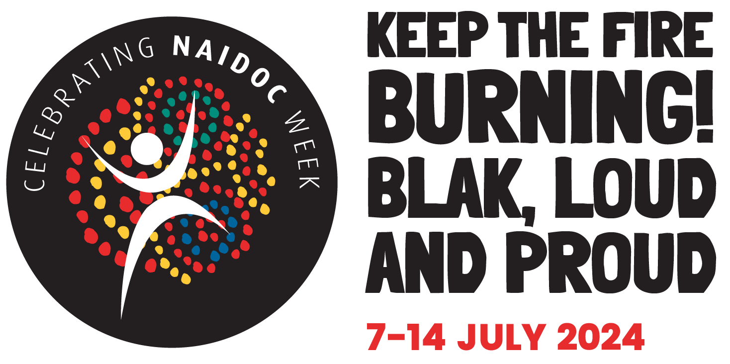 2024 NAIDOC Week landscape stacked logo full colour