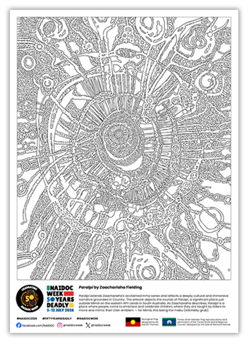 2026 NAIDOC Poster colour-in version