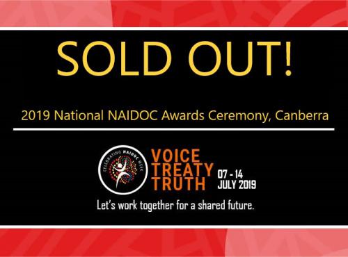 2019 National NAIDOC Awards Ceremony Sold Out
