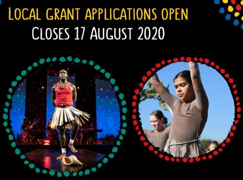 Celebrating NAIDOC Week. Local Grant Applications Open. Closes 17 August 2020