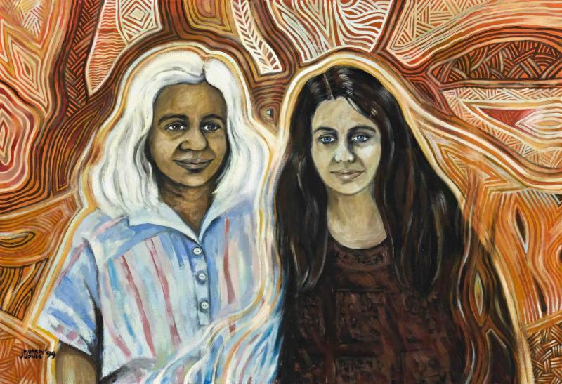 Painting of two women