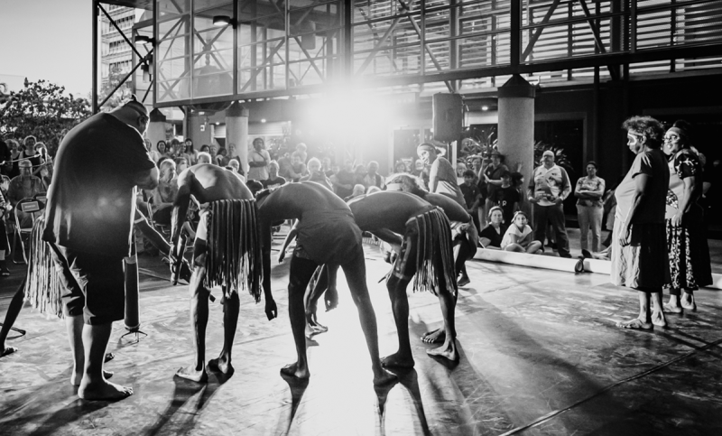 Dancers on a stage