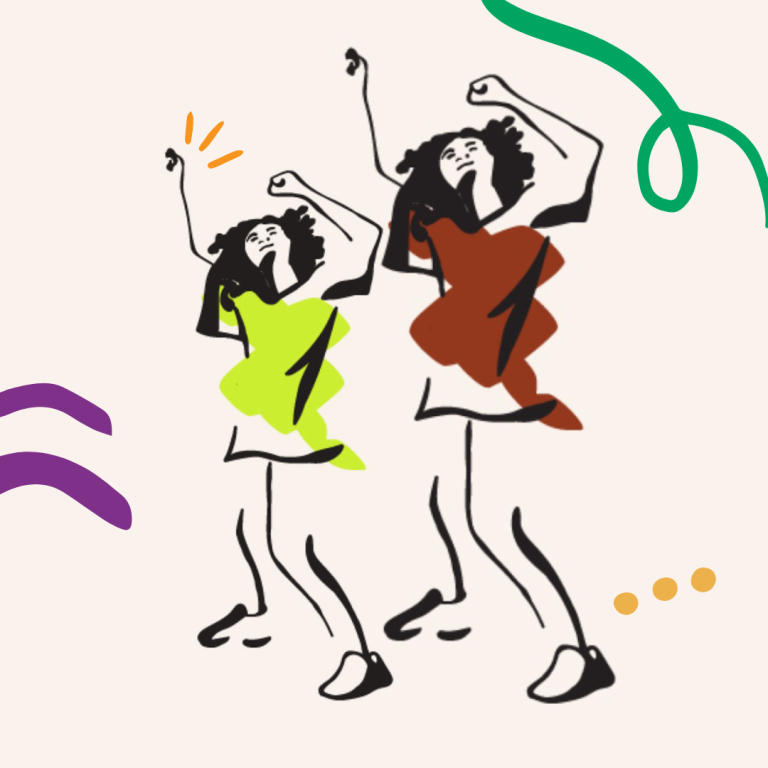 artistic poster of Two people dancing