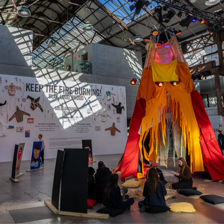 Photo of tall exhibit in Art gallery