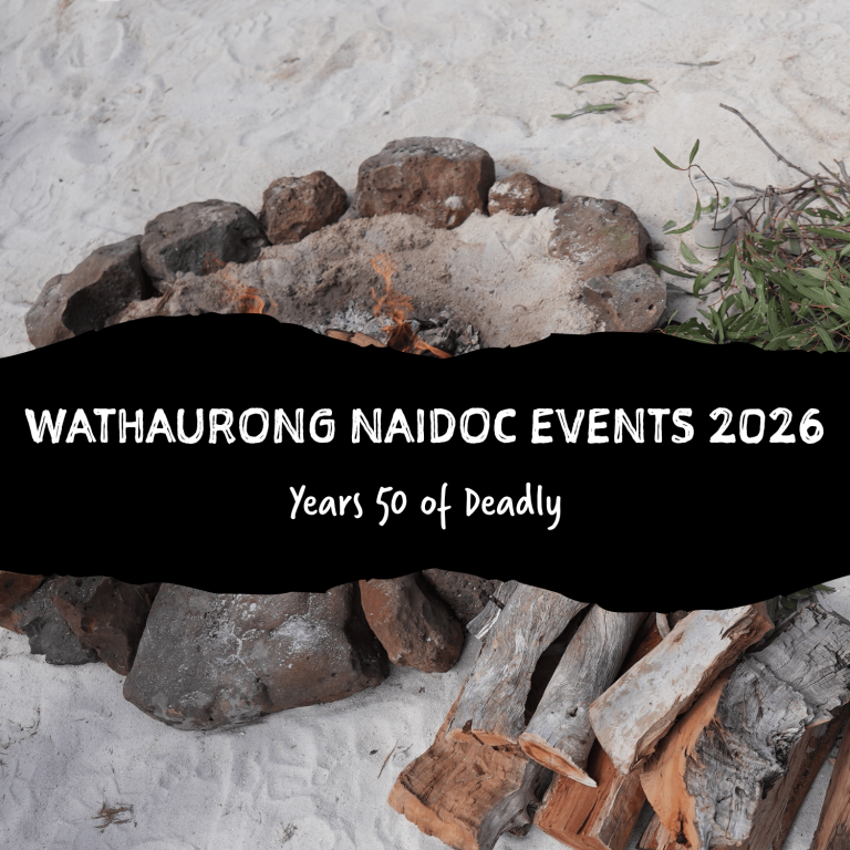 Wathaurong NAIDOC events 2026 Years 50 of Deadly over sand and a fire