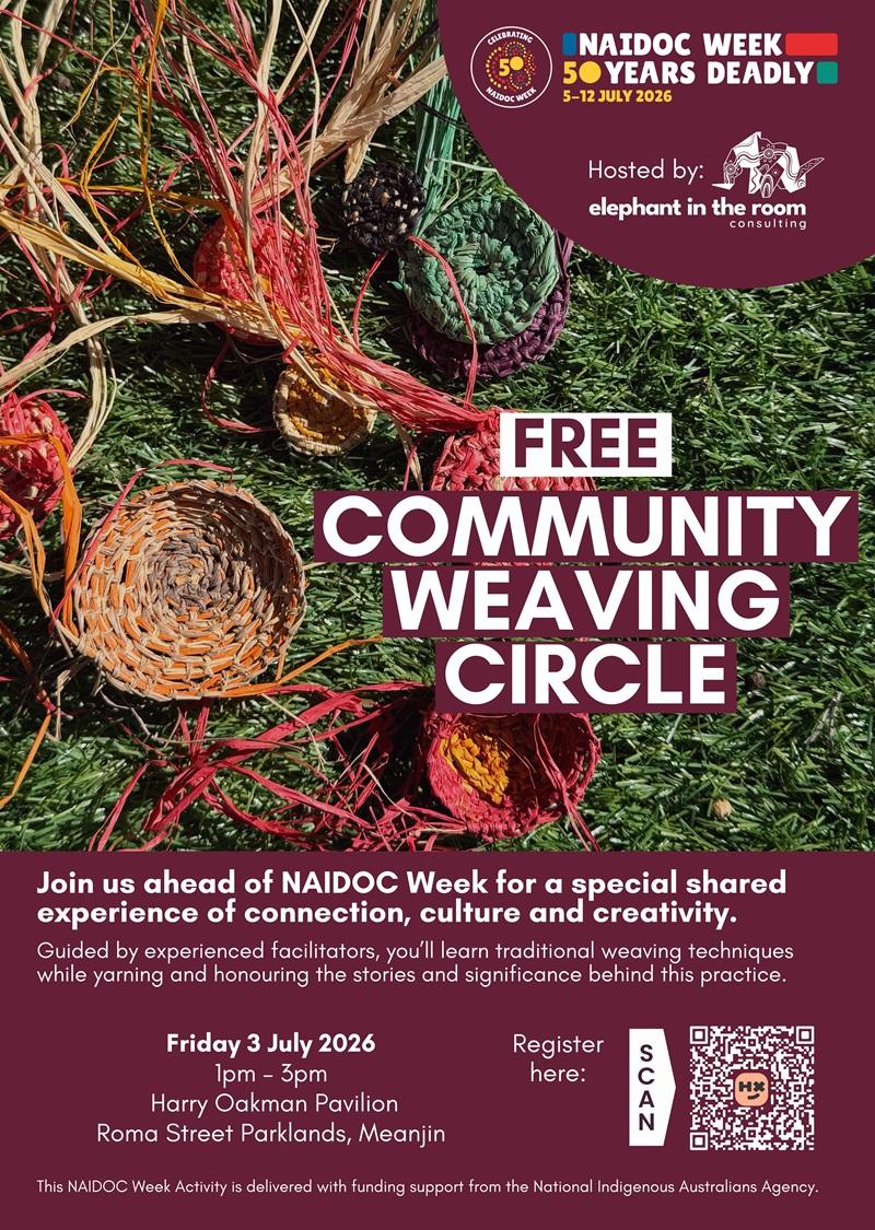 Weaving circle poster