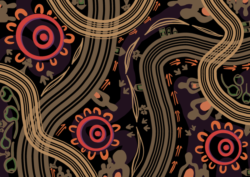 Lines and circles artwork