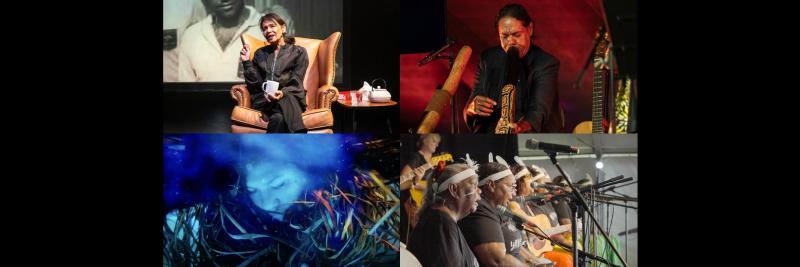 shots of poople playing instruments