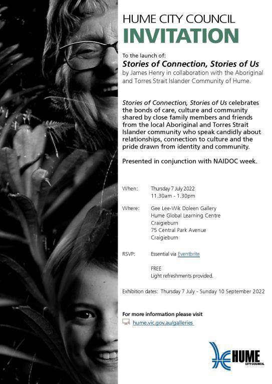 Stories of Connection, Stories of Us exhibition launch 