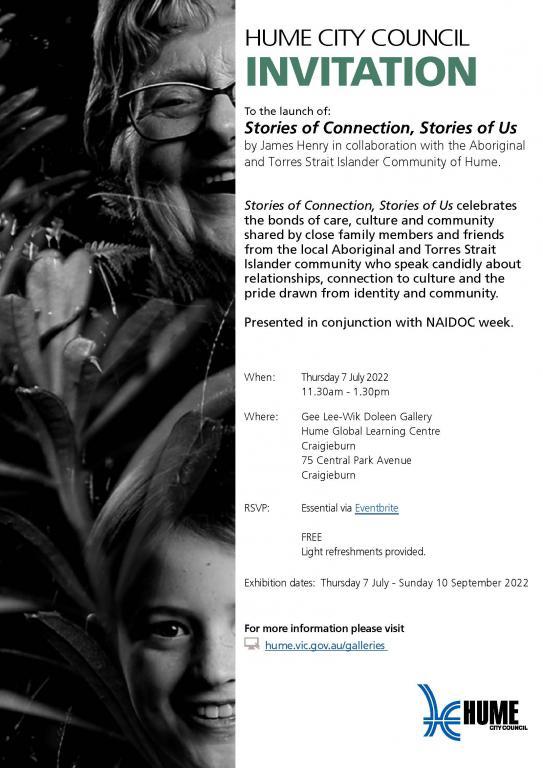 Stories of Connection, Stories of Us exhibition launch