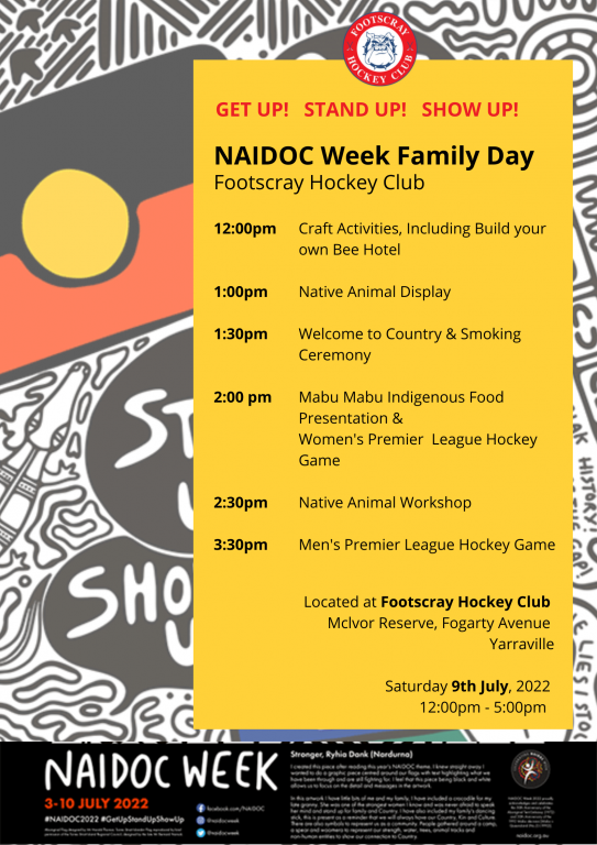 Footscray Hockey Club NAIDOC Family Day