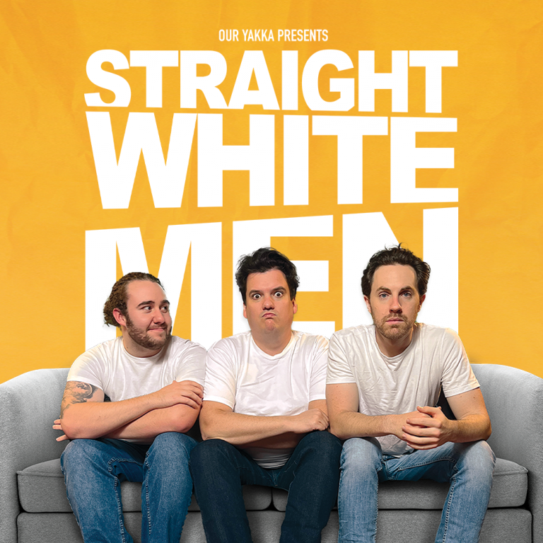 Straight White Men Logo and Cast Image