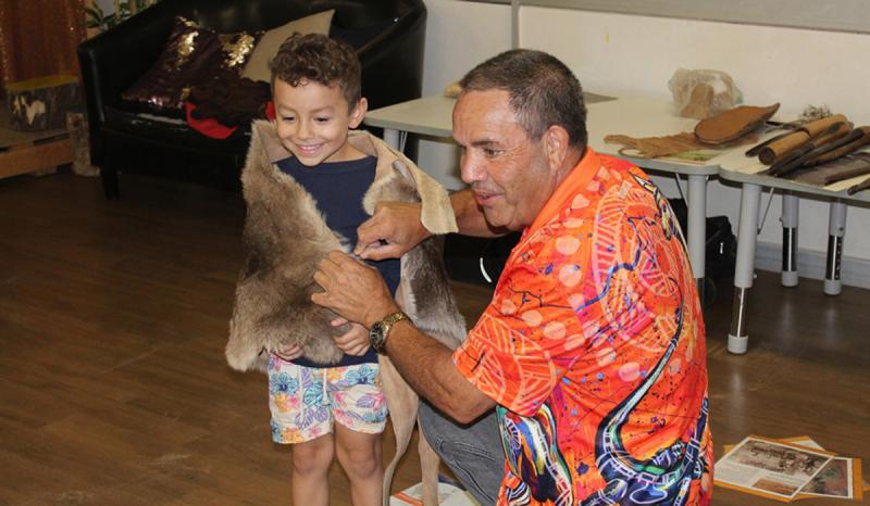 Storytelling at the House with Wiradjuri man Larry Brandy