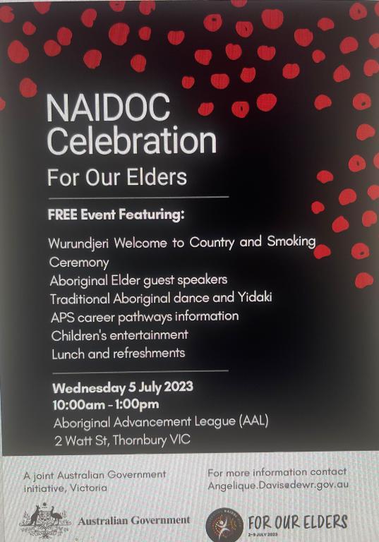 NAIDOC event, Australian Government in Victoria