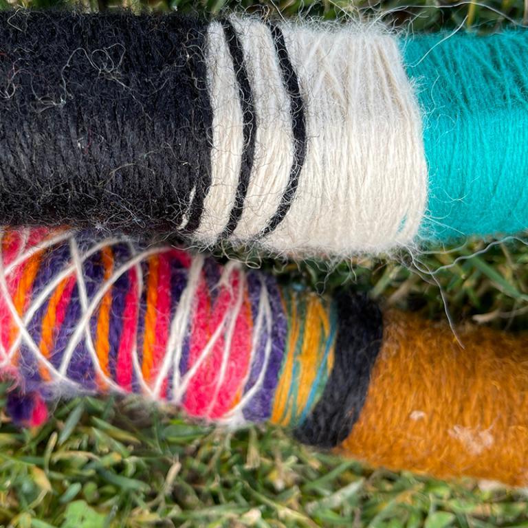 Yarning sticks